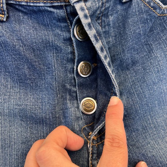 Zena Jeans Vintage Early 2000's Cropped Straight Leg Denim Jeans - Picture 5 of 5